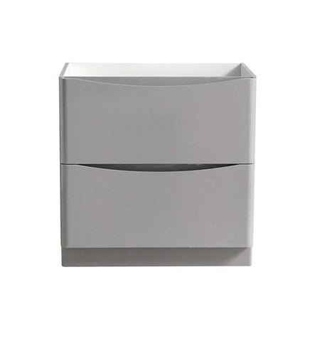 Image of Fresca Tuscany 32" Glossy Gray Free Standing Modern Bathroom Cabinet | FCB9132GRG FCB9132GRG