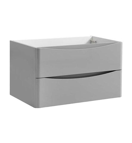 Image of Fresca Tuscany 32" Glossy Gray Wall Hung Modern Bathroom Cabinet | FCB9032GRG