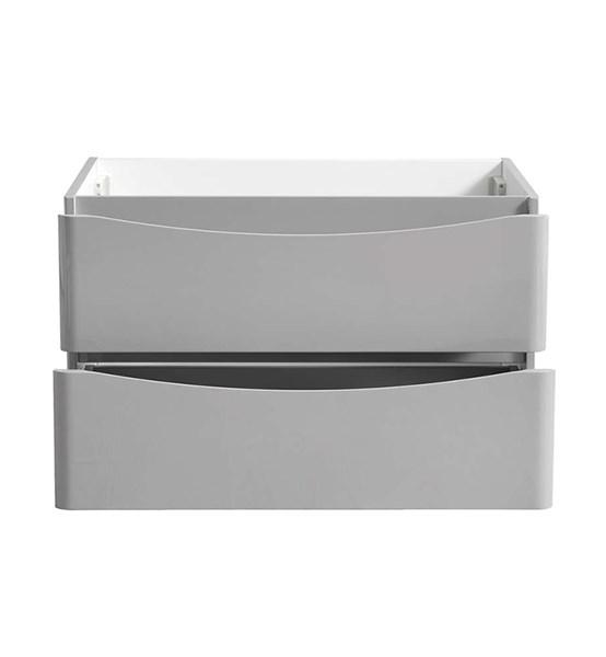 Fresca Tuscany 32" Glossy Gray Wall Hung Modern Bathroom Cabinet | FCB9032GRG
