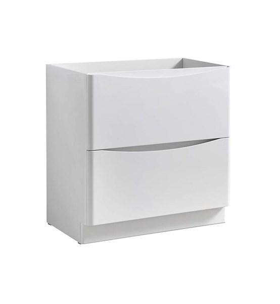 Fresca Tuscany 32" Glossy White Free Standing Modern Bathroom Cabinet | FCB9132WH