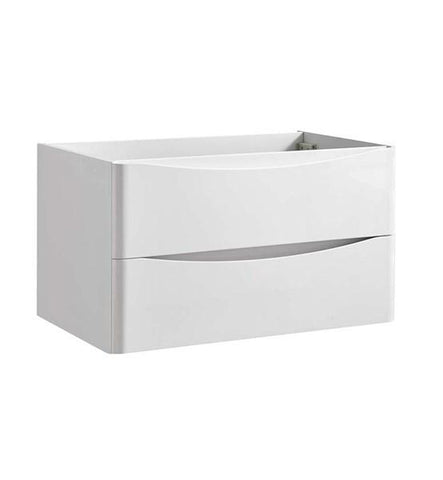 Image of Fresca Tuscany 32" Glossy White Wall Hung Modern Bathroom Cabinet | FCB9032WH