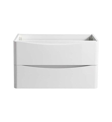 Image of Fresca Tuscany 32" Glossy White Wall Hung Modern Bathroom Cabinet | FCB9032WH