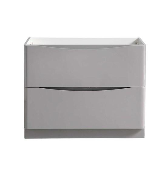 Fresca Tuscany 40" Glossy Gray Free Standing Modern Bathroom Cabinet | FCB9140GRG FCB9140GRG
