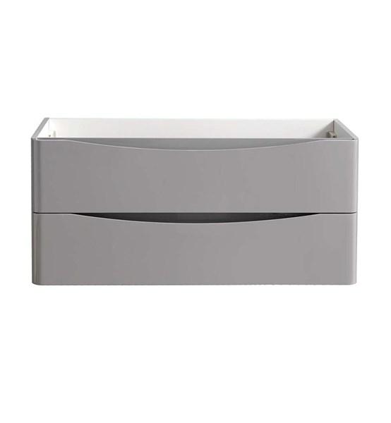 Fresca Tuscany 40" Glossy Gray Wall Hung Modern Bathroom Cabinet | FCB9040GRG