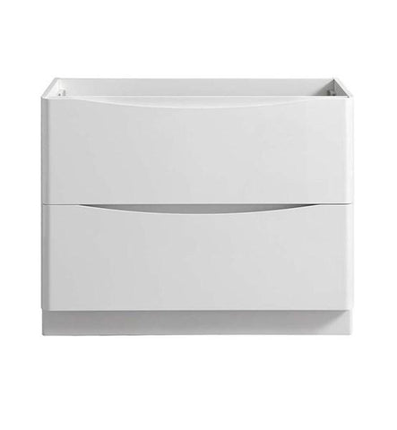 Image of Fresca Tuscany 40" Glossy White Free Standing Modern Bathroom Cabinet | FCB9140WH