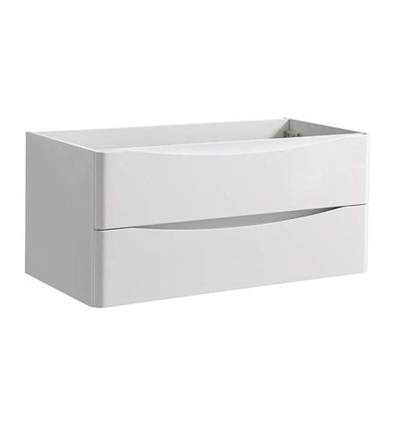 Image of Fresca Tuscany 40" Glossy White Wall Hung Modern Bathroom Cabinet | FCB9040WH