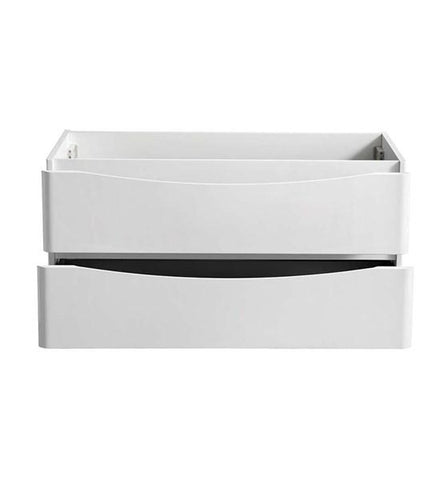 Image of Fresca Tuscany 40" Glossy White Wall Hung Modern Bathroom Cabinet | FCB9040WH