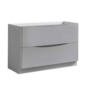 Fresca Tuscany 48" Glossy Gray Free Standing Modern Bathroom Cabinet | FCB9148GRG