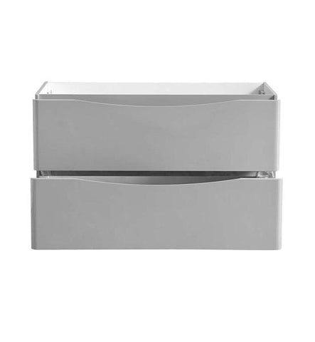 Image of Fresca Tuscany 48" Glossy Gray Free Standing Modern Bathroom Cabinet | FCB9148GRG