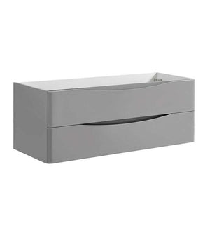 Fresca Tuscany 48" Glossy Gray Wall Hung Modern Bathroom Cabinet | FCB9048GRG
