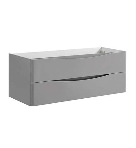Image of Fresca Tuscany 48" Glossy Gray Wall Hung Modern Bathroom Cabinet | FCB9048GRG