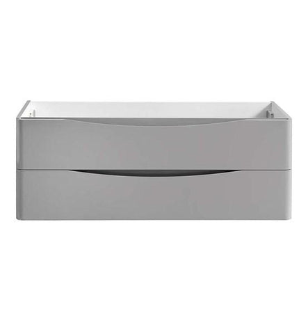 Image of Fresca Tuscany 48" Glossy Gray Wall Hung Modern Bathroom Cabinet | FCB9048GRG