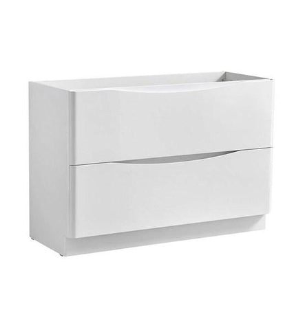 Image of Fresca Tuscany 48" Glossy White Free Standing Modern Bathroom Cabinet | FCB9148WH