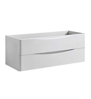 Fresca Tuscany 48" Glossy White Wall Hung Modern Bathroom Cabinet | FCB9048WH FCB9048WH