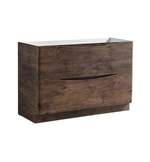 Fresca Tuscany 48" Rosewood Free Standing Double Sink Modern Bathroom Cabinet | FCB9148RW-D