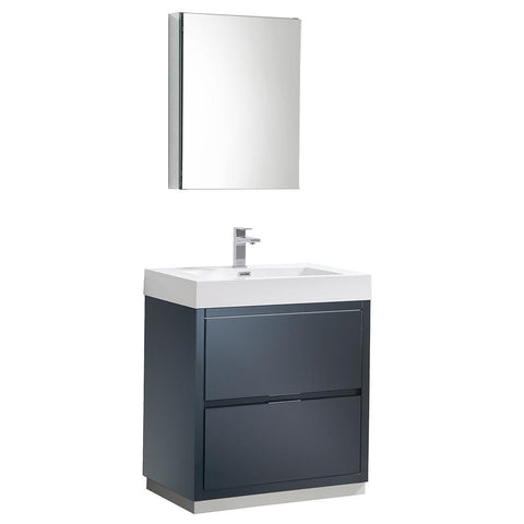 Image of Fresca Valencia 30" Free Standing Vanity FVN8430GG-FFT1030BN