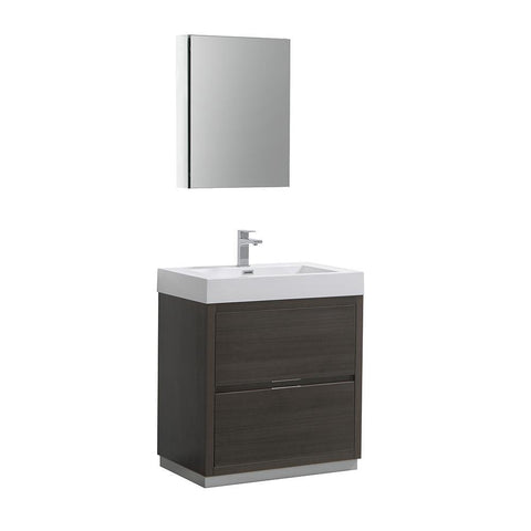Image of Fresca Valencia 30" Free Standing Vanity FVN8430GO-FFT1030BN