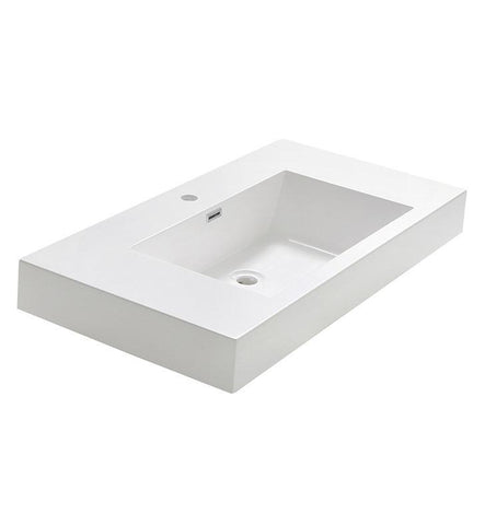 Image of Fresca Valencia 42" White Integrated Sink / Countertop FVS8005WH