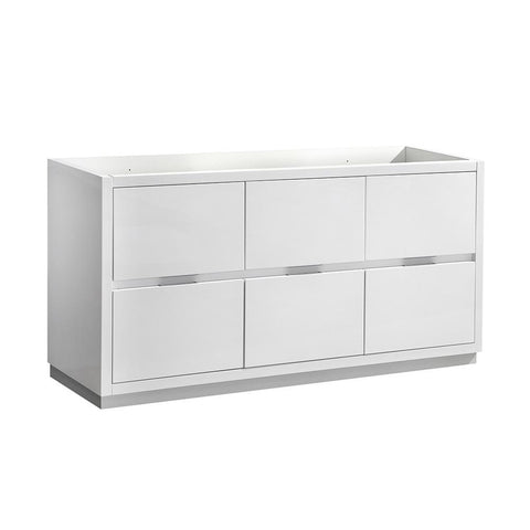 Image of Fresca Valencia 60" Free Standing Bathroom Cabinet FCB8460WH