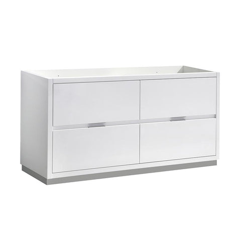 Image of Fresca Valencia 60" Free Standing Bathroom Cabinet FCB8460WH-D