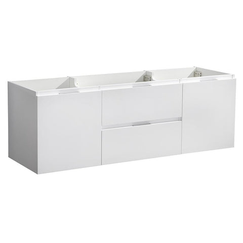 Image of Fresca Valencia 60" Wall Hung Modern Bathroom Cabinet FCB8360GG