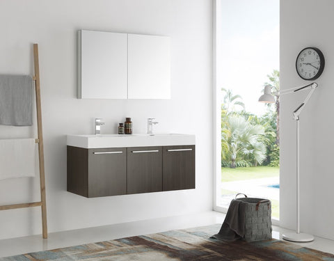 Image of Fresca Vista 48" Wall Hung Double Sink Vanity
