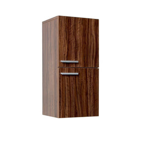 Fresca Walnut Bathroom Linen Side Cabinet w/ 2 Storage Areas FST8091GW