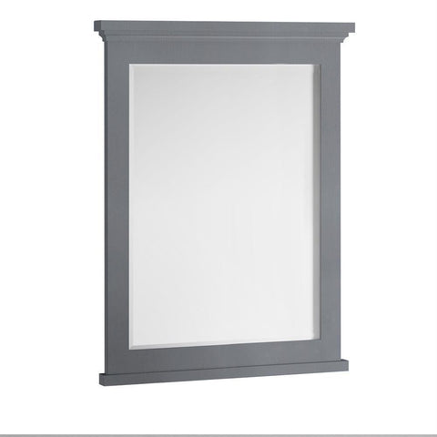 Image of Fresca Windsor 30" Gray Textured Bathroom Mirror | FMR2430GRV FMR2430GRV