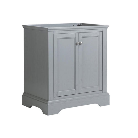 Image of Fresca Windsor 30" Gray Textured Traditional Bathroom Cabinet | FCB2430GRV FCB2430GRV