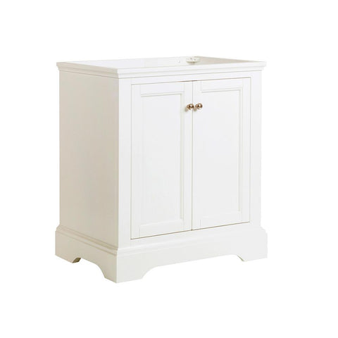 Image of Fresca Windsor 30" Matte White Traditional Bathroom Cabinet FCB2430WHM