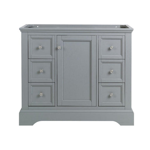 Image of Fresca Windsor 40" Gray Textured Traditional Bathroom Cabinet FCB2440GRV