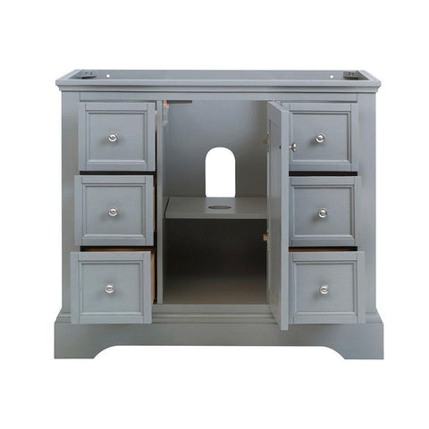 Image of Fresca Windsor 40" Gray Textured Traditional Bathroom Cabinet FCB2440GRV