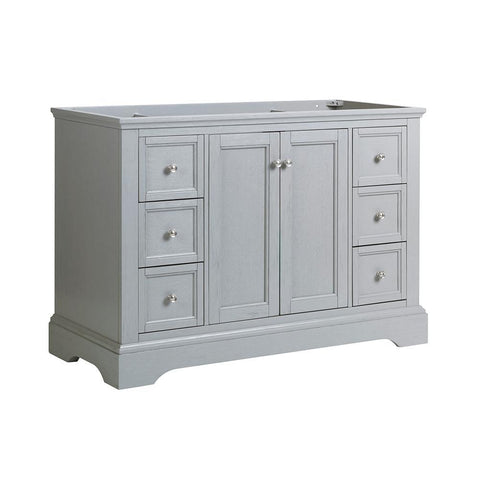 Image of Fresca Windsor 48" Gray Textured Traditional Bathroom Cabinet | FCB2448GRV FCB2448GRV