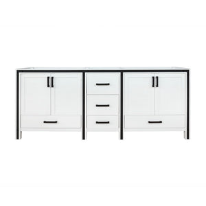Ziva 84" White Vanity Cabinet Only | LZV352284SA00000