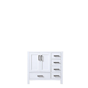 Jacques 36" White Vanity Cabinet Only - Left Version