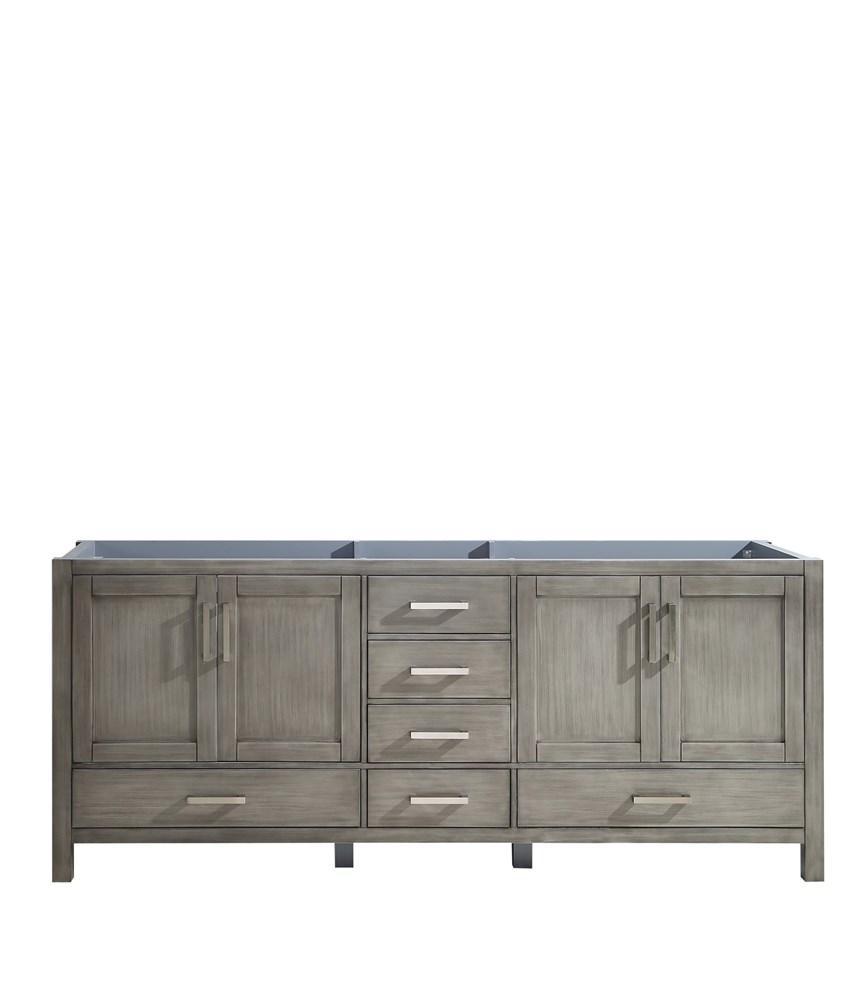 Jacques 80" Distressed Grey Vanity Cabinet Only