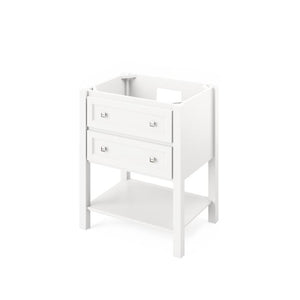 Jeffrey Alexander Adler Transitional 30" White Single Undermount Sink Vanity With Marble Top | VKITADL30WHWCR VKITADL30WHWCR
