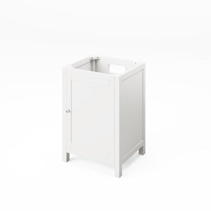 Jeffrey Alexander Astoria Transitional 24" White Single Undermount Sink Vanity With Marble Top | VKITAST24WHWCR VKITAST24WHWCR