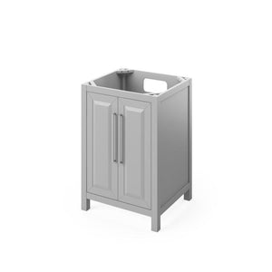 Jeffrey Alexander Cade Modern 24" Grey Single Undermount Sink Vanity With Marble Top | VKITCAD24GRWCR VKITCAD24GRWCR