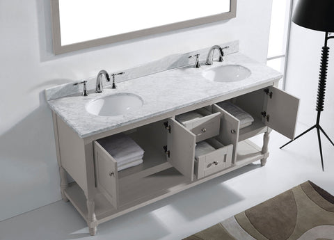 Image of Julianna 72" Double Bathroom Vanity MD-3172-WMRO-CG