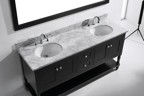 Image of Julianna 72" Double Bathroom Vanity MD-3172-WMRO-CG