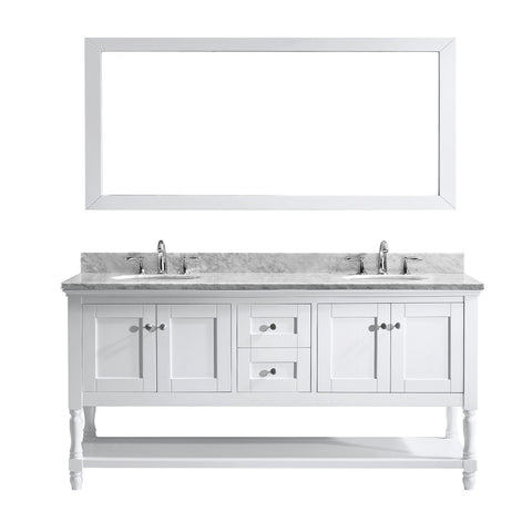 Image of Julianna 72" Double Bathroom Vanity MD-3172-WMRO-WH