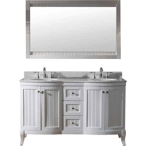 Image of Khaleesi 60" Double Bathroom Vanity ED-52060-WMRO-WH
