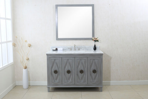 Image of Legion WLF7036-48 48" GRAY SINK VANITY CABINET MATCH WITH WLF6036-49 TOP, NO FAUCET - Gray WLF7036-48