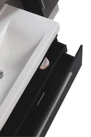 Legion WT9002 SINK VANITY  WITH MIRROR AND SIDE CABINET - NO FAUCET - Espresso WT9002