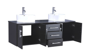 Legion WT9011 SINK VANITY WITH MIRROR - NO FAUCET - Espresso WT9011