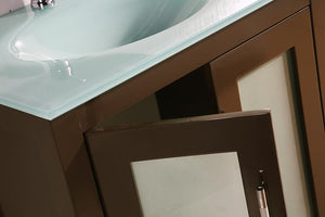 Legion WT9104 SINK VANITY WITH MIRROR - NO FAUCET - Dark Chocolate