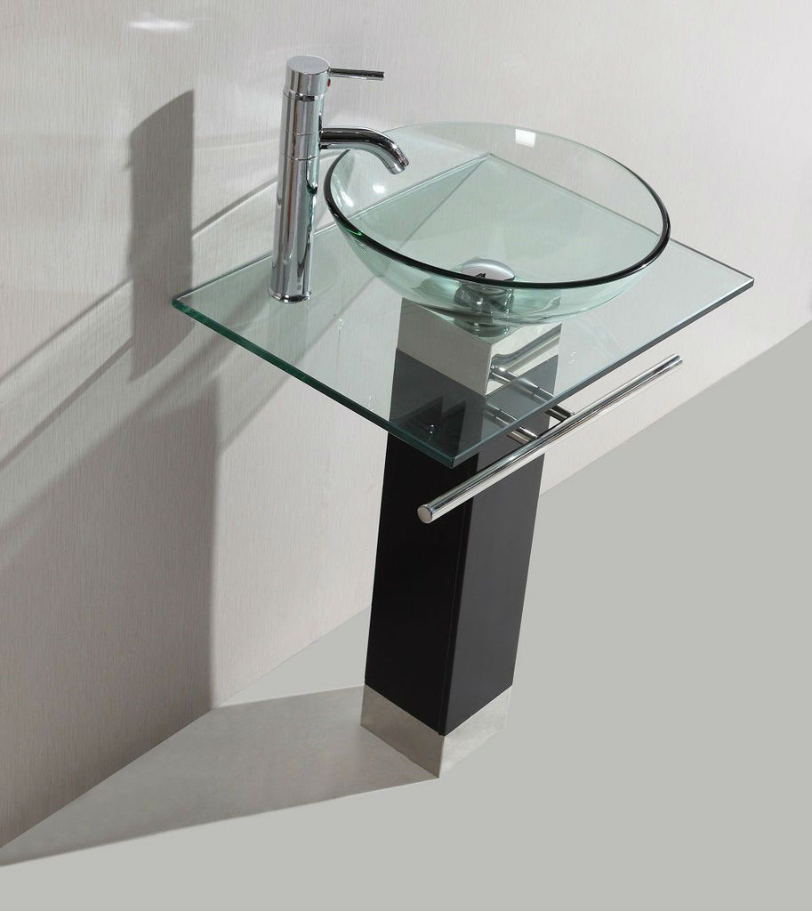 Legion WTB017 SINK VANITY WITHOUT MIRROR AND FAUCET - Clear WTB017