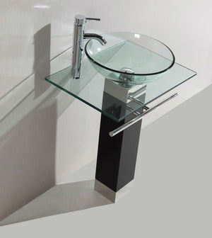 Legion WTB017 SINK VANITY WITHOUT MIRROR AND FAUCET - Clear