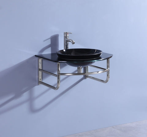 Image of Legion WTB072 SINK VANITY WITHOUT MIRROR AND FAUCET - Black WTB072